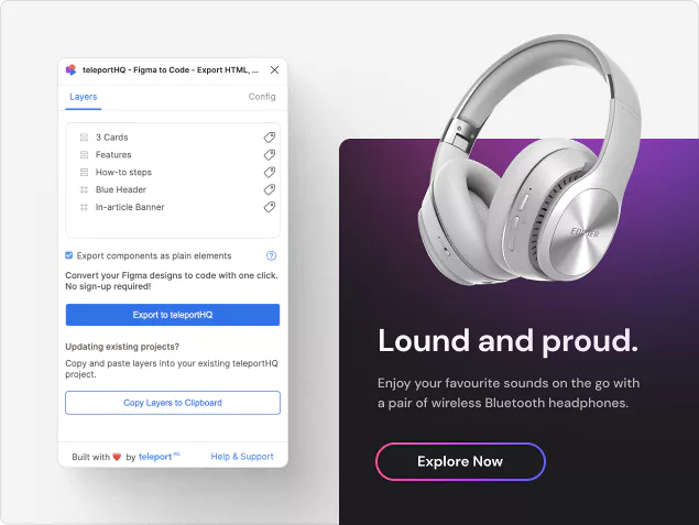 How to turn figma to responsive prototype image